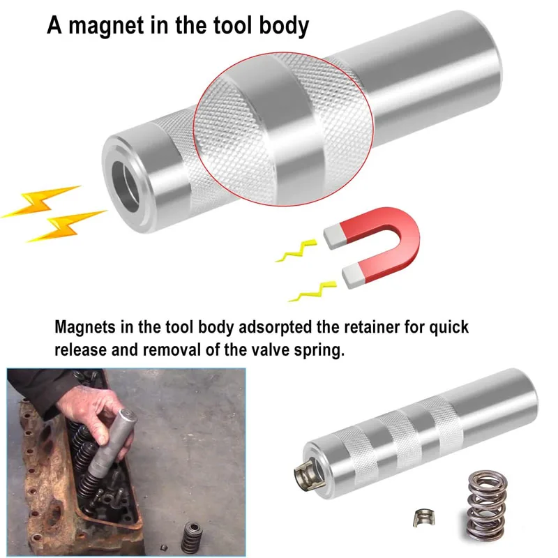 36200 Valve Keeper Remover and Installer Tool Valve Spring Compressor Retainer Removal Tools for Valve Stems 5/16\