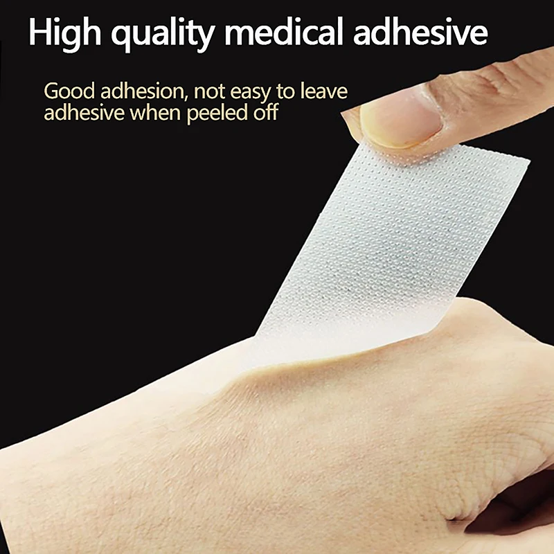 Medical PE Dressing Adhesive Plasters Bandages 4.5M/roll Breathable Grid Transparent Tape Curved Healing Patches Wound Strips