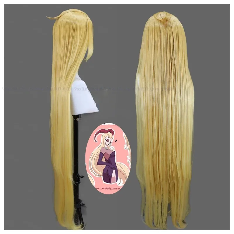 

Nene 2025 ReadyStock-Hazbin Hotel Dust Lilith Niffty Angel Эмили для женщин и мужчин Хэллоуин косплей парик C