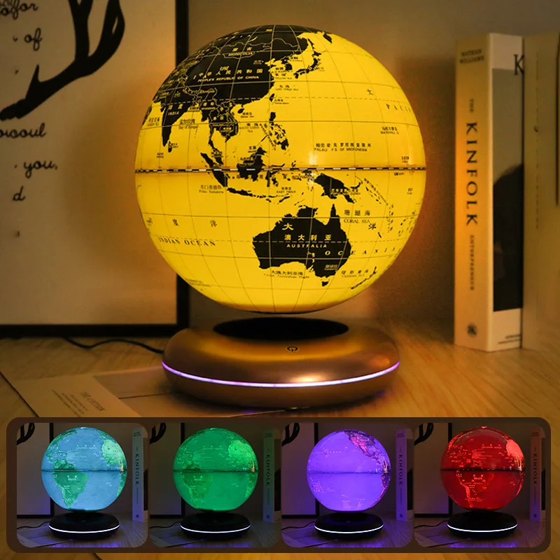 8-Inch diameter 20CM magnetic levitation luminous globe teaching utensils atmospheric ornament source gift delivery wholesale