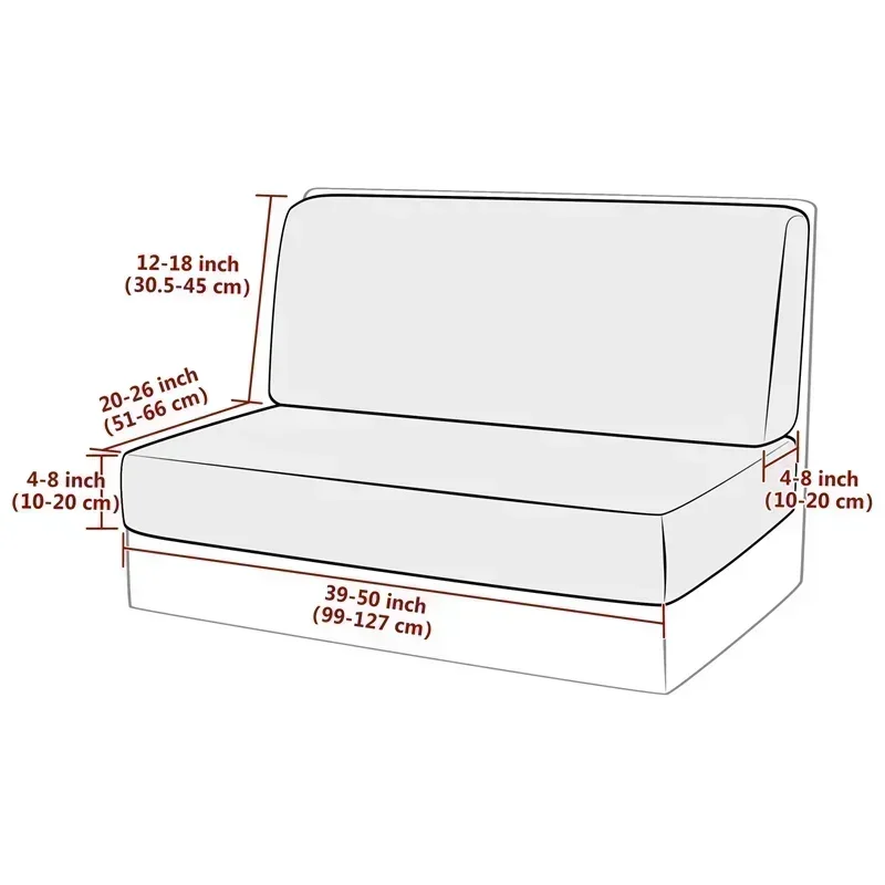 탄성 RV 디네트 쿠션 커버, 간편한 설치, RV 커버, 스판덱스 소파 슬립 커버, RV 캠핑카용 가구 보호대, 세트당 2 개