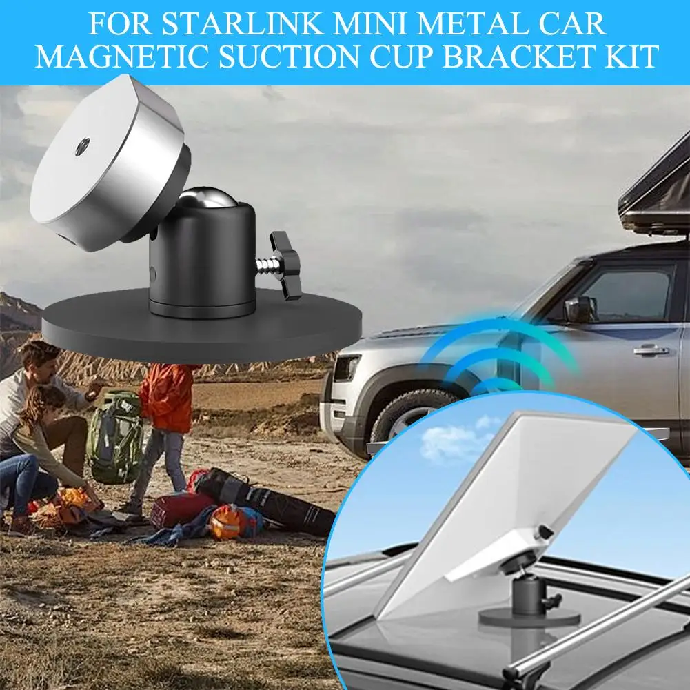 For Starlink Mini Metal On-Board Magnetic Cup Holder Kit 360 Degree Rotating Signal Metal Holder Base For RV Yachts V3T4