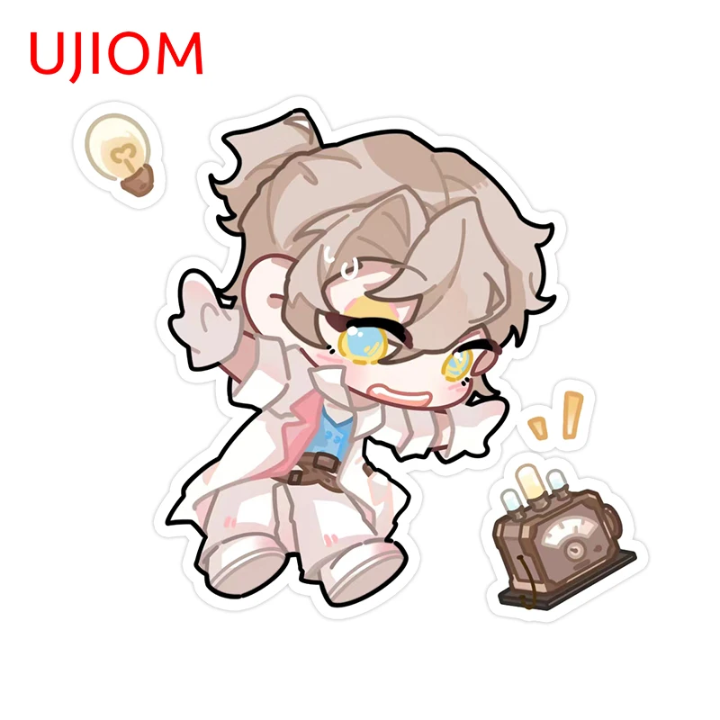 UJIOM 13cm × 11.9cm Identity V Lucas Cute Wall Stickers Attractive Amusing Cartoon Style Decals Scratch Proof Bedroom Wallpapers