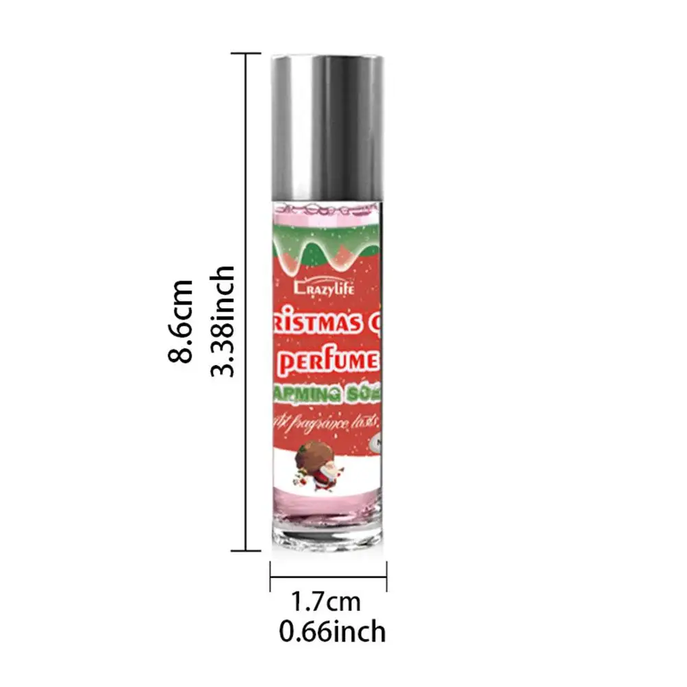 Świąteczny damski wałek zapachowy esencja roślinna odżywczy feromon randki urocze perfumy idealne prezenty 10ml