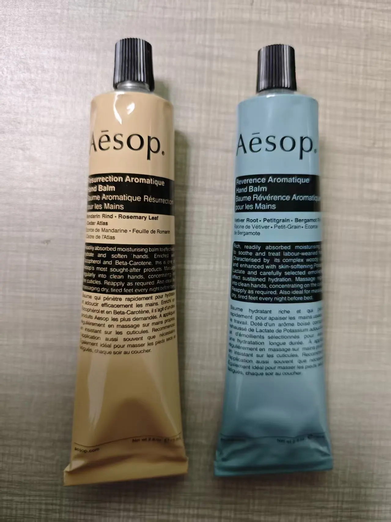 AESOP Handcreme, 75 ml, feuchtigkeitsspendend, feuchtigkeitsspendend, erfrischend, langanhaltender Duft, feuchtigkeitsspendend, erfrischend und trocknend