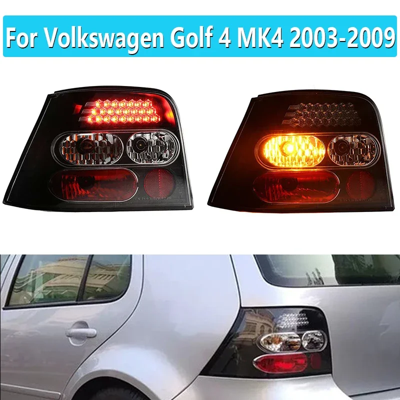 1 Pair For Volkswagen Golf 4 MK4 2003-2009 Taillight Assembly Retrofit Upgrade Generation LED Rear Taillight Brake Light
