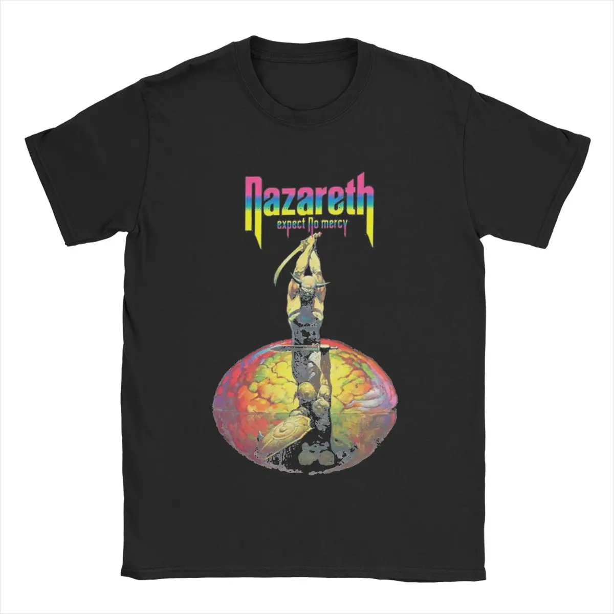 Men T-Shirts Nazareth Band Novelty Cotton Tees Short Sleeve T Shirts Crew Neck Tops New Arrival