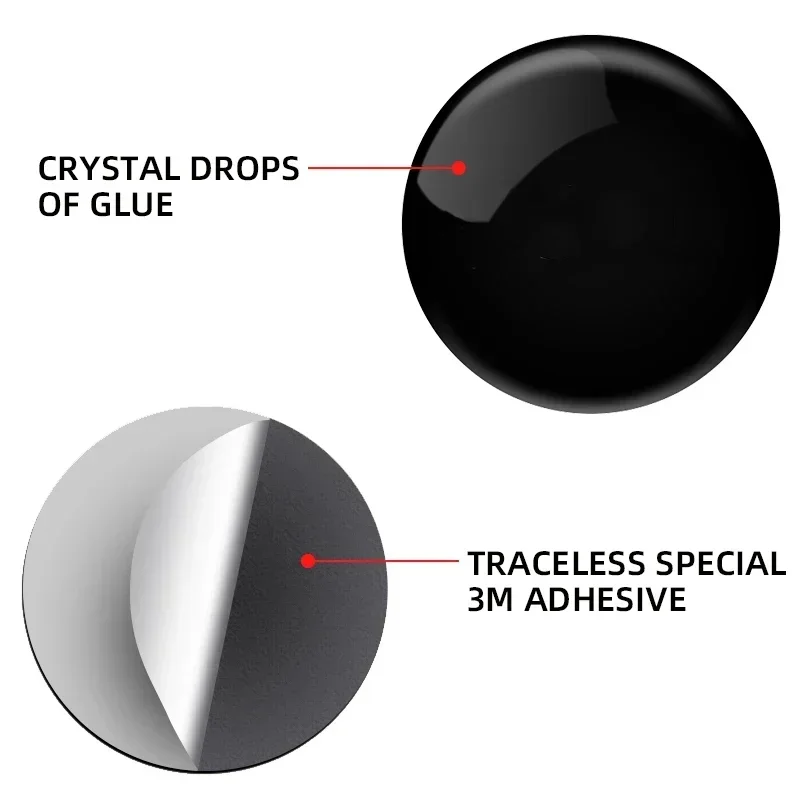 4pcs Car Handle Door Keyhole Lock Core Protective Cover Stickers for BMW Mercedes Benz Audi Volkswagen Ford Volvo Renault Jeep view 3