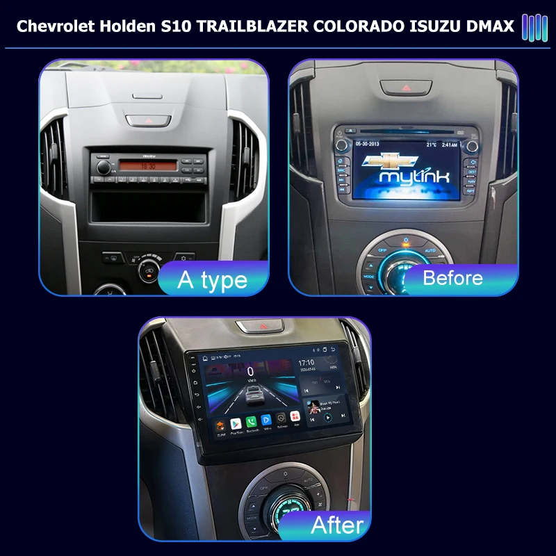 AI VOICE Android Car Radio for Chevrolet Holden S10 TRAILBLAZER COLORADO IS GPS Navigation Video Stereo Screen Multimedia Player