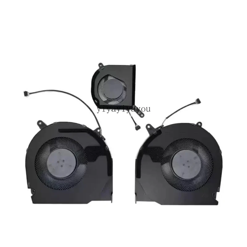 Notebook Cooler Fans For XMG Neo 16 A25 E25 2025 RTX 5080 5090 THER7X6AR8-3721 3731 DF1 DF2 DF3 VGA CPU GPU Fan Cooling Radiator