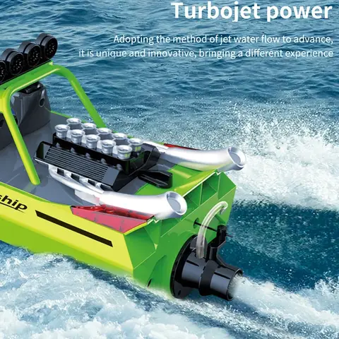 TY725 RC Boat TURBOJET PUMP High-Speed Remote Control Jet Boat Low Battery Alarm Function Adult Children Toys Gift
