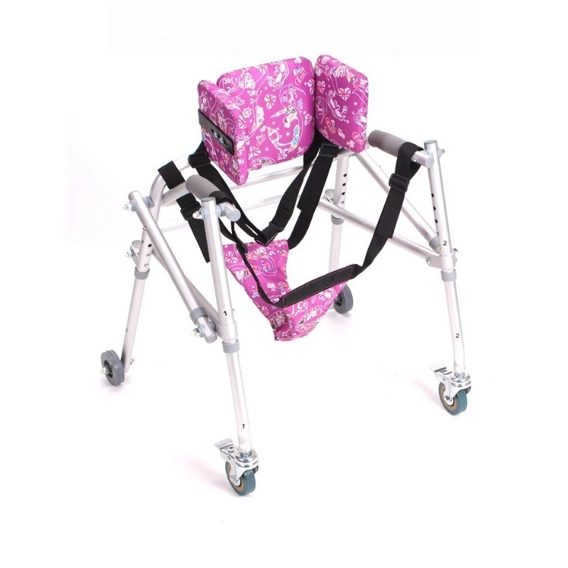 Children's Lower Limb Rehabilitation Walker Children's Four-wheeled Walker Assisted Training Walking Device Pedestrian Cerebral
