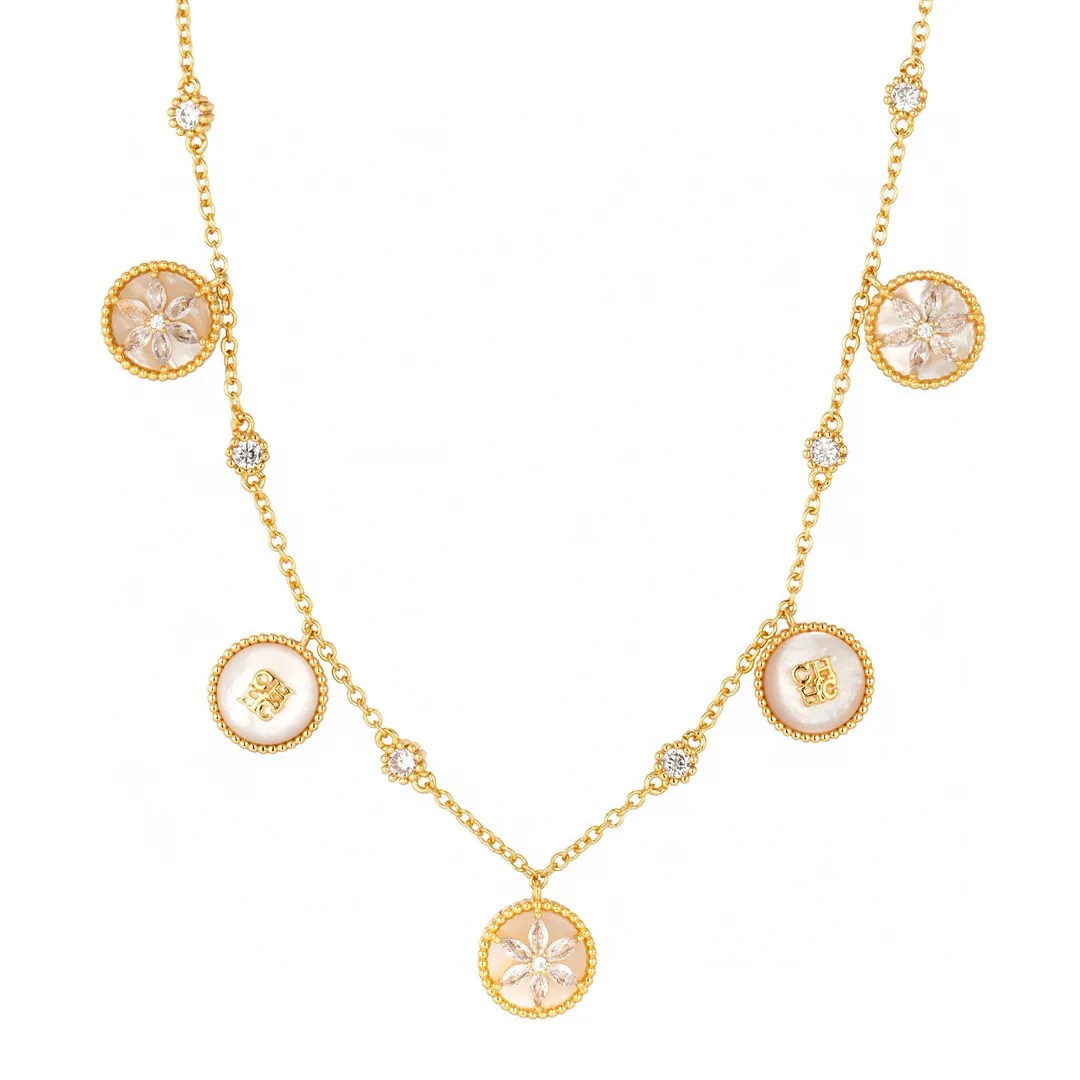 

Элегантное женское жемчужное ожерелье, колье с акцентом из циркония, нежный и универсальный кулон для повседневного ношения, готовая подарочная коробка