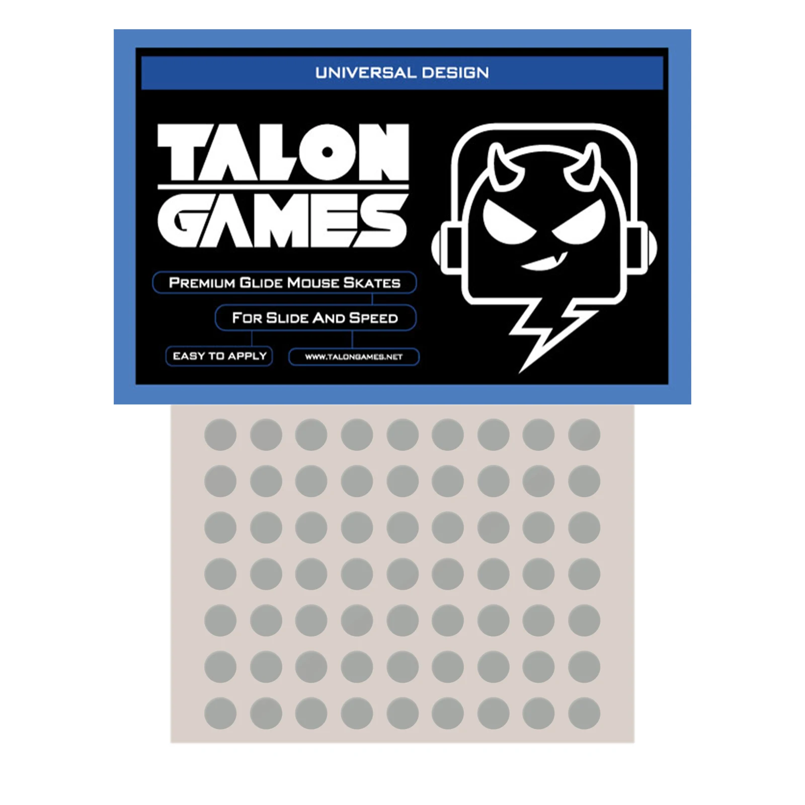 TALONGAMES-أقدام متوافقة مع جهاز السحب ، لوجيتك ، سلسلة الفولاذ المجيدة ، نقاط عالمية ، حافة مستديرة ، أقدام فأرة منحنية ، 7 ، 63