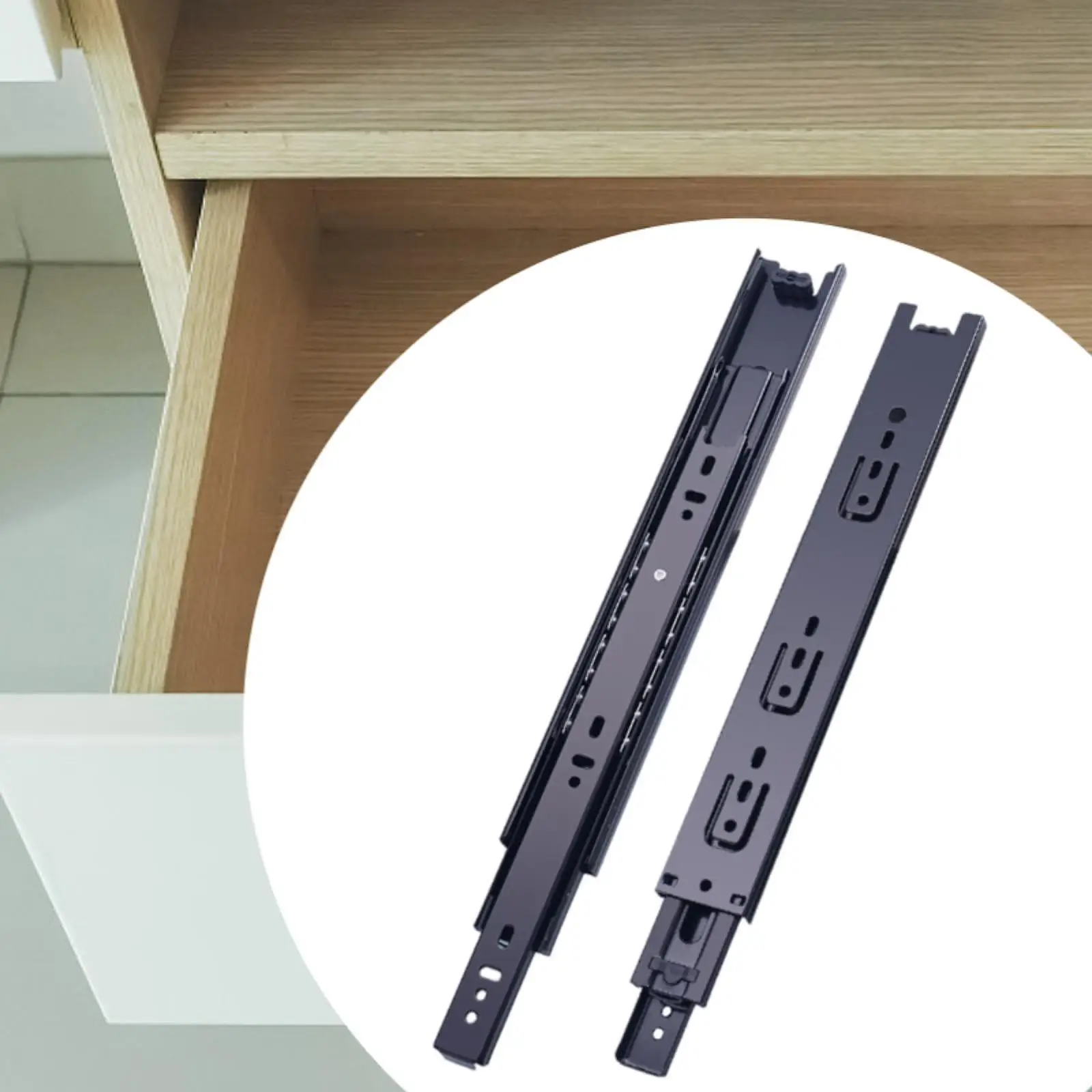 Drawer Slides Accessories Side Mount Spare Parts High Performance Easy to Install Guide Glides Utility Replacement Ball Bearing