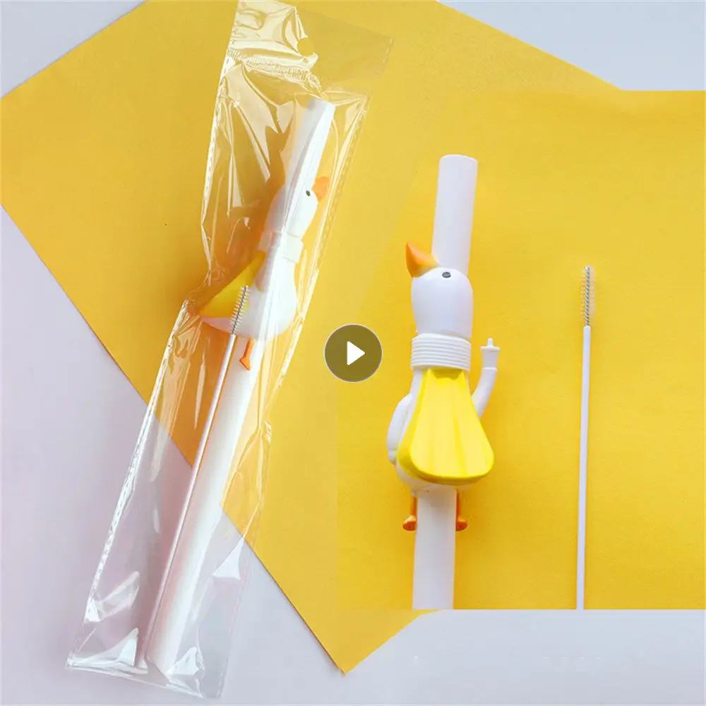 Plastic Straw Unique Design Environmental Protection Fun Popular Innovative Fashionable Funny Animal Design Straws Multi-purpose