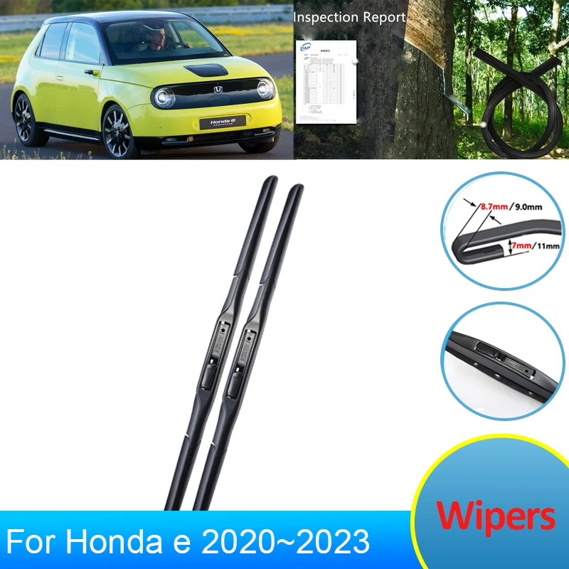 Front Wipers Blades for Honda e Advance 2020 2021 2022 2023 ZC7 Accessories Car Window Brushes Rubber Winter Cleaning U J Hook