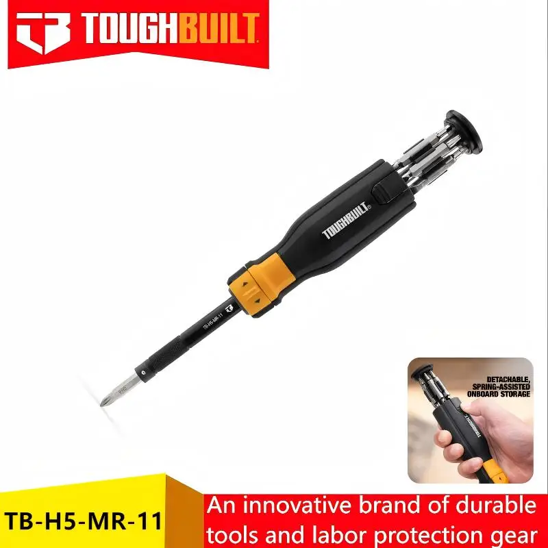 

Набор отверток с трещоткой TOUGHBUILT TB-H5-MR-11 / TB-H5-MR-30 - сталь S2, 7/14 положений, ручной инструмент