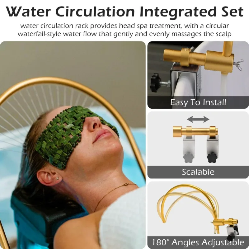 Hair Salon Head Spa Water Outlet Supplies Pump Massage Salon Equipment Shower Flushing Hair Washing Bed Head Therapy Device