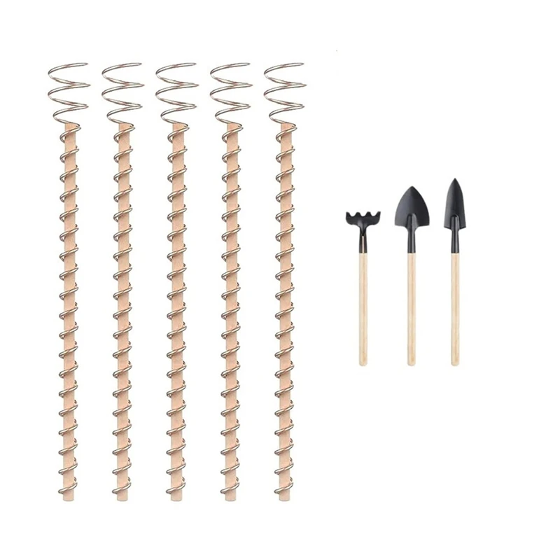 Electro Culture Copper Plant Stakes Copper Garden Stakes Gardening Antenna Copper Rods Copper Wire