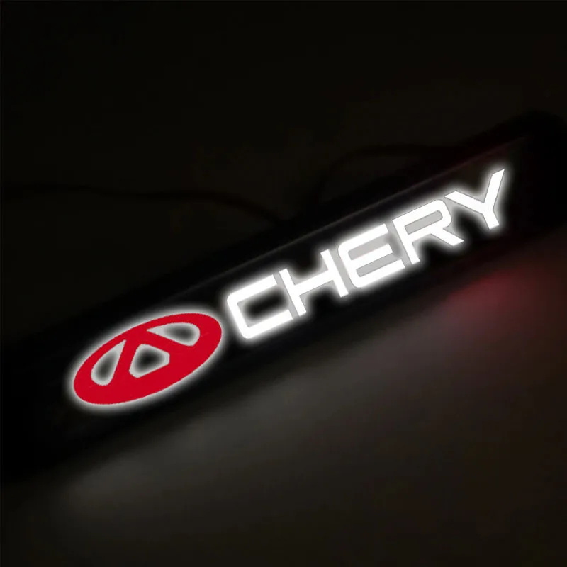 Car Decorative Lights LED Front Hood Grille Emblem Badge Decoration For Chery TIGGO 2 3 4 5 7 Pro 8 3X 5X A1 T11 QQ IQ Arrizo