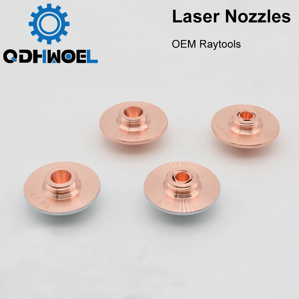 QDHWOEL Raytools Dia.32mm H15 Caliber 0.8-6.0 Single/Double Layers Welding Laser Nozzles for Fiber Laser Cutting CNC Machine