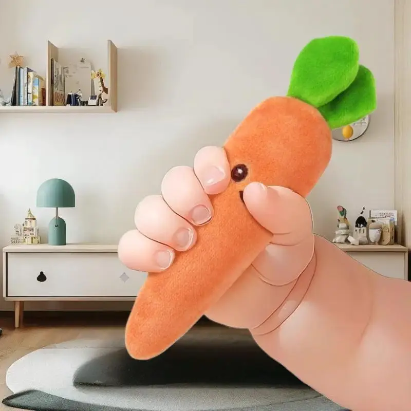 1/2개 아기 진정 장난감 플러시 과일 인형 유아용 안티 스타틀 수면 보조 홀딩 링 신생아 안심 장난감