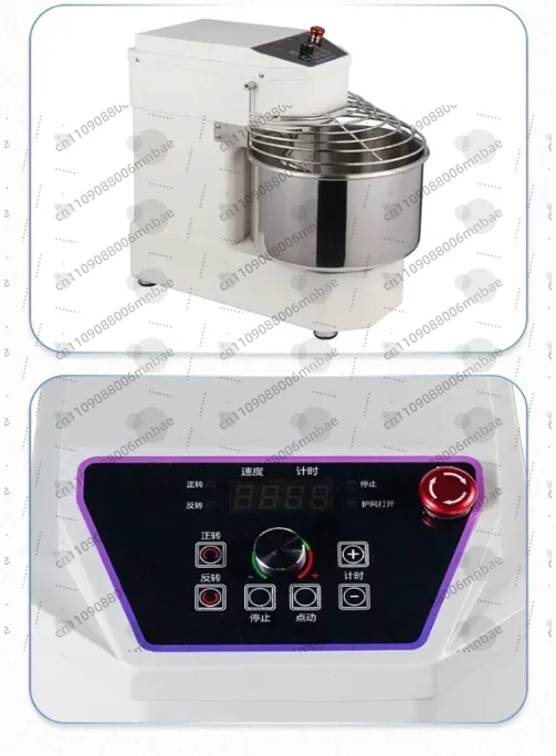 10 Liters Dough Mixing Machine Kitchen Spiral Dough Flour Mixer Kneading Machine Touch Screen Panel Easy Operation