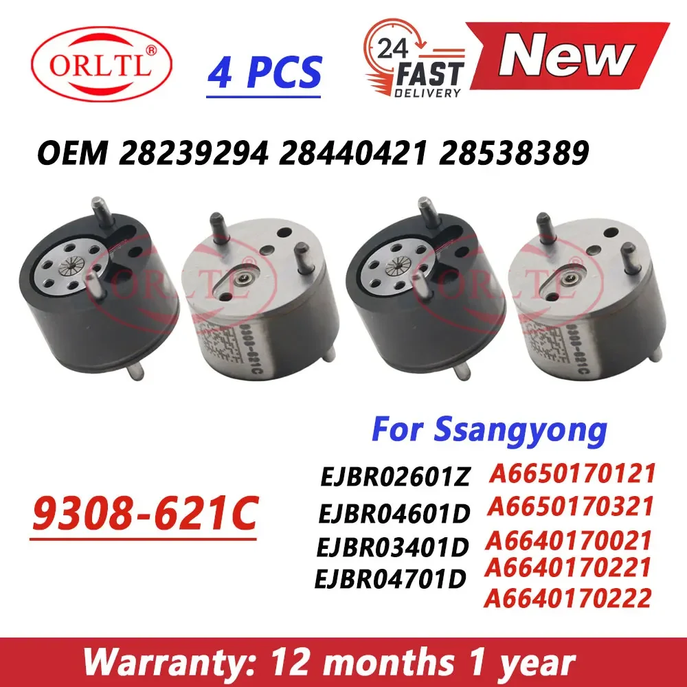 4PCS 9308-621C 28239294 28440421 New Valve for SSANGYOG A6640170221 A6650170321 A6650170121 A6640170222 A6640170021 EJBR04701D