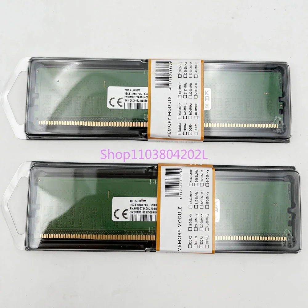 16G DDR5 5600B PC5-5600B-UA0 Memory 1 pcs   New HMCG78AGBUA081N A-Die For RAM 16GB