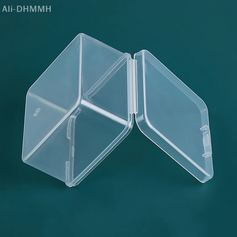 Transparent Storage Box Square Small Items Case Packing Boxes Jewelry Beads Container Sundries Organizer Fishing Tools