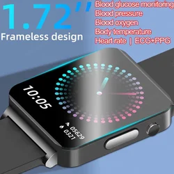 2025 New Accurate Measure Blood Sugar Lipids Smart Watch Men ECG Heart Rate Blood Pressure Health SmartWatch For Android Xiaomi