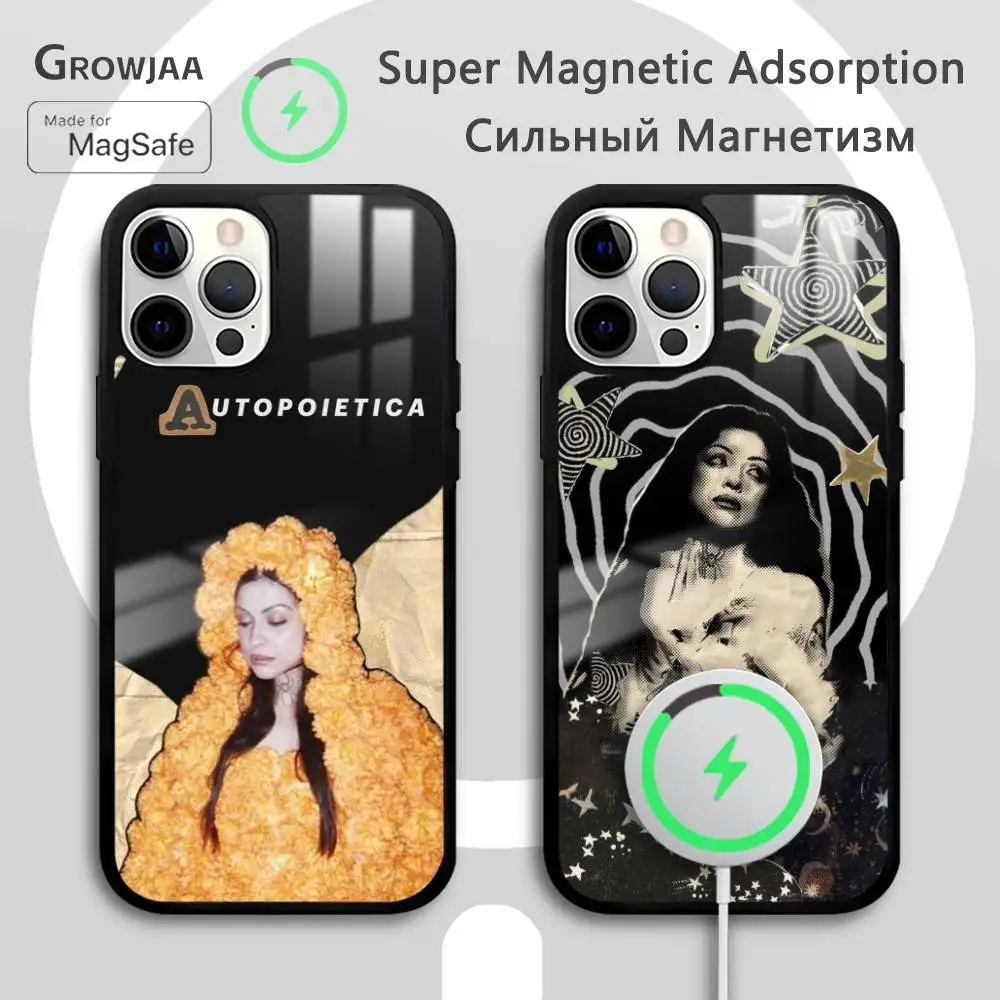 

Mon Laferte Autopoietica Phone Case For iPhone 17 16 15 14 13 12 11 Pro Max Plus Mini Magsafe Mirror Wireless Magnetic Funda