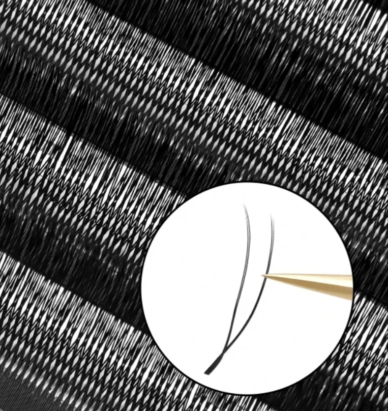 U Shaped False eyelashes YY Lash No Split Base natural  long lasting lash clusters C/D Curl  makeup tools