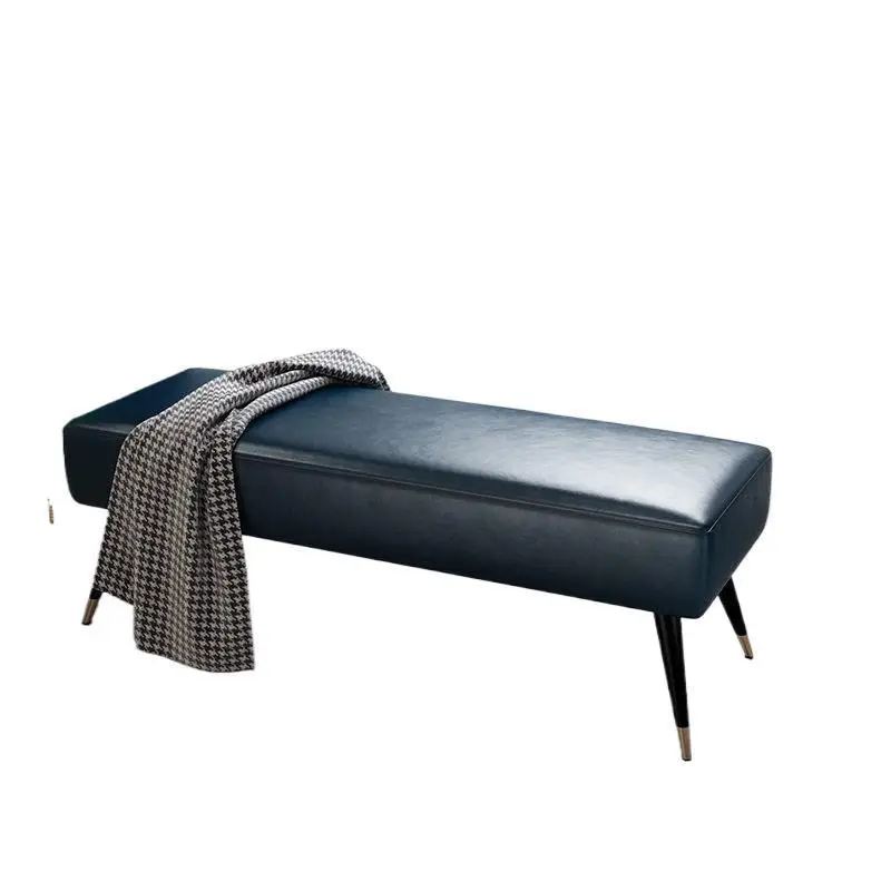 

Clothing store sofa stool new light luxury bedroom bedside stool bed couch Nordic simple living room shoe changing rectangula