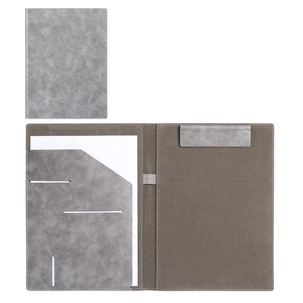 Multifunctional A4 Conference Folder Vintage File Storage Contract File Folders Simple Portable Document Organizer Interview