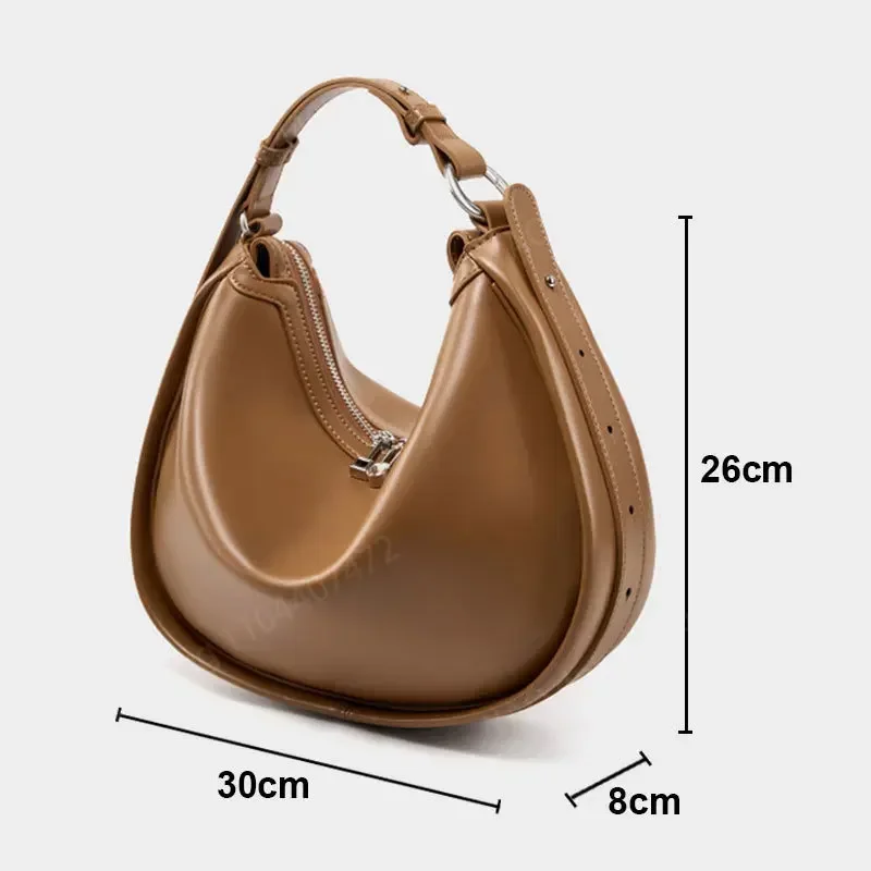 Design de luxo bolsa feminina novo multifuncional couro genuíno bolsa ombro alta qualidade feminino meio m