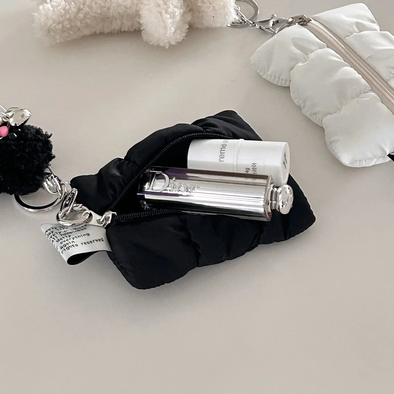 Mini Coin Purse Womens Small Cute Zipper Wallet, Portable Credit Card Holder Key Case, Multifunctional Makeup Storage Bag