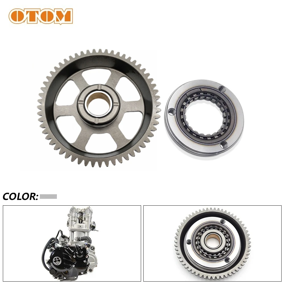 OTOM silnik motocyklowy rozrusznik sprzęgło wyprzedzające bieg zestaw dla ZONGSHEN CBS300 ZS174MN-3 BSE FXMOTO BRZ Enduro Dirt bike'i