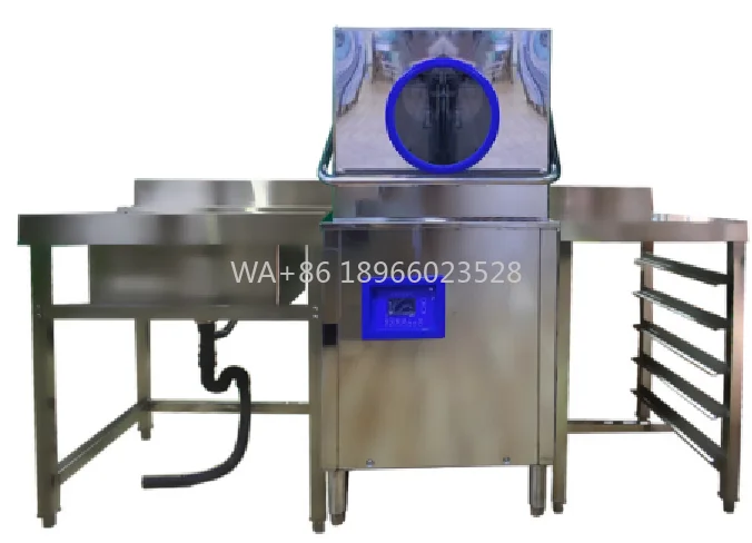 Commercial Dishwasher Machine with Sink for Sale A Hotel Stainless Steel HSmart Restaurant Industrial Dish Washe
