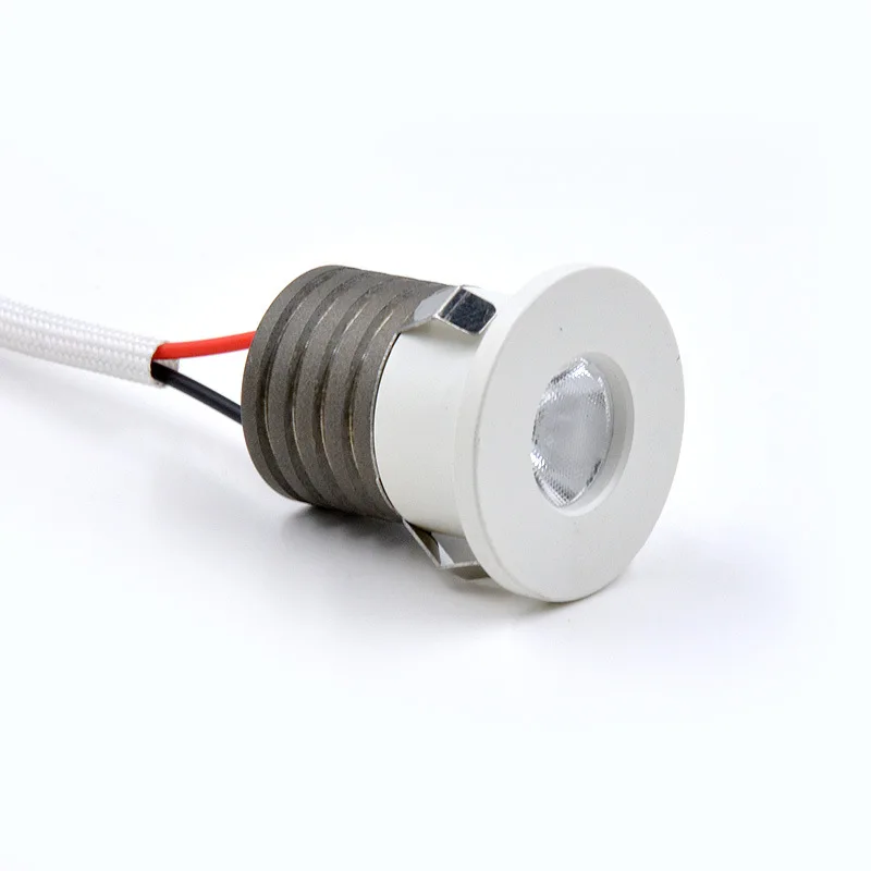 Mini Led Spot Light 1W 3W Dimmable Recessed Led Downlight Cutout 25mm 220V 12V Cabinet Jewelry Show Include Led Driver