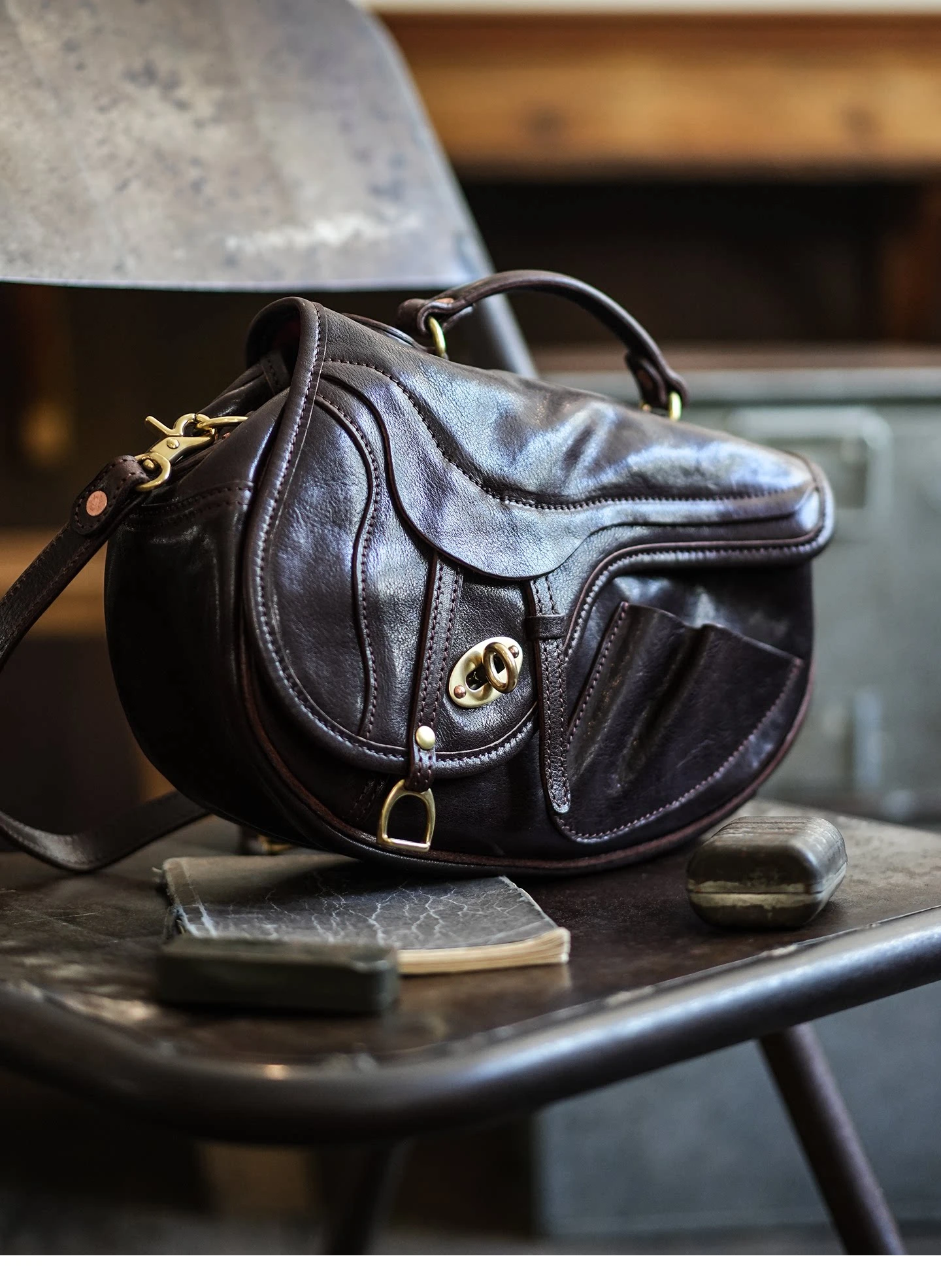 PNDME-Organizer, Designer, handgefertigte Taschen aus echtem Leder für Damen und Herren, Umhängetaschen, modische Vintage-Handtaschen aus echtem Rindsleder. – Detail 15