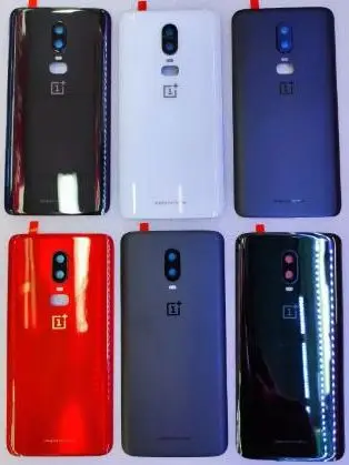 For OnePlus 6 6T 7 7T 7Pro 7T Pro Back Battery Cover Rear Door Housing Case With Lens Camera Frame Covers Repair Parts