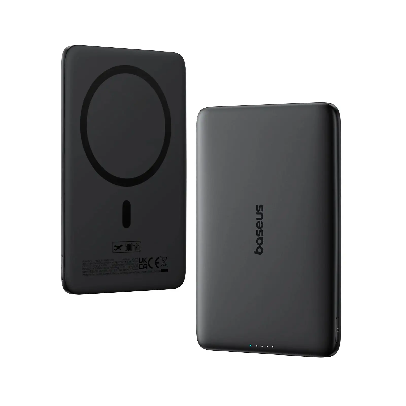 Baseus 5000 mAh magnetische powerbank 15 W Draadloos 20 W Bedraad opladen Dunne kaartformaat Slanke draagbare powerbank voor iPhone 17 Samsung - afbeelding 2