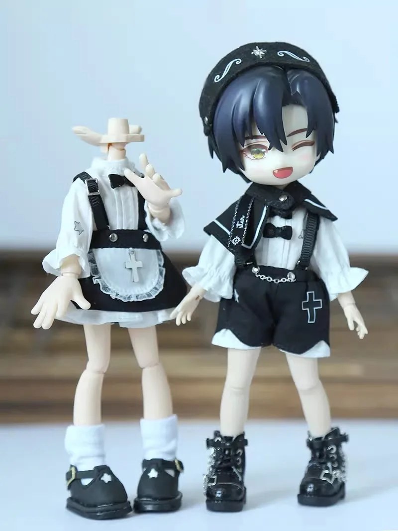 الحلزون 1/12 12 نقطة OB11 الملابس العصرية قبعة عباءة قميص حزام السراويل تنورة نموذج Ashi 2.0 P9 UFDOLL الجسم في الأوراق المالية #3