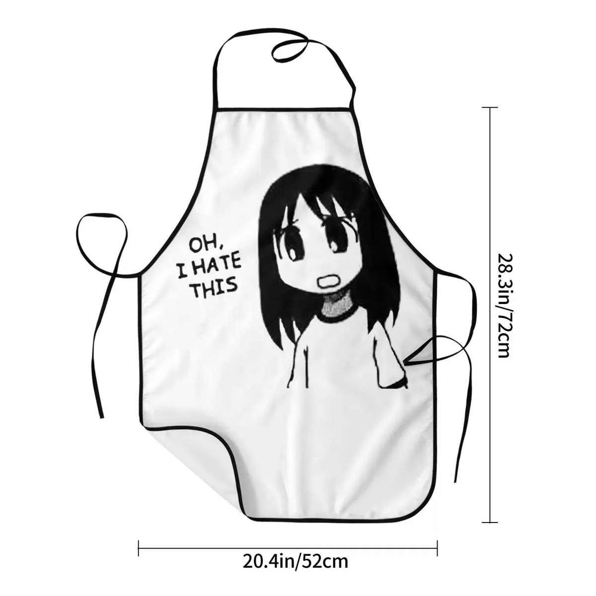 مبالغ فيها - ملف تعريف التحقق من Azumanga Daioh Osaka Ayumu Kasuga Apron Chef Cooking Cuisine Tablier مريلة تنظيف المطبخ بينافور