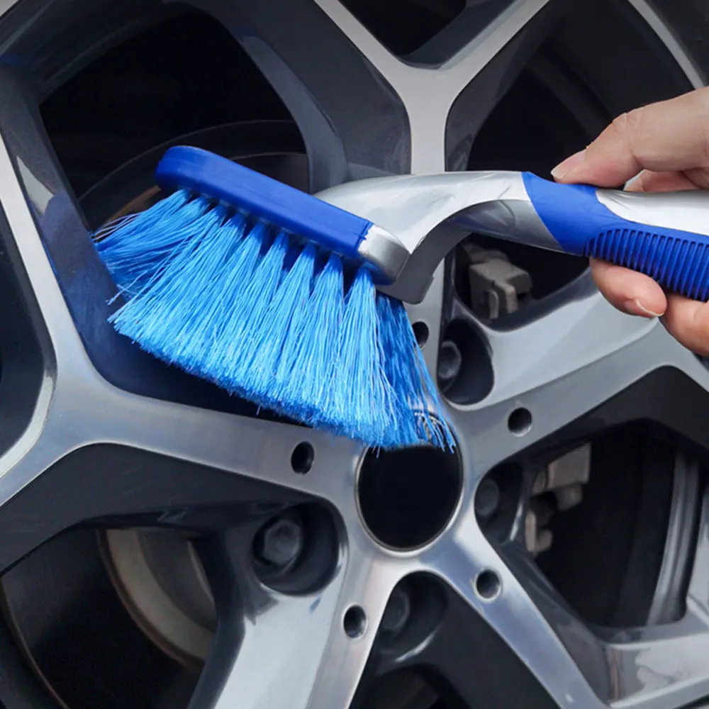 

Blue Car Wheel Soft Brush Tire Cleaner Washing Tools for Auto Detailing Motorcycle Cleaning Tools Car Wash Detailing Brush