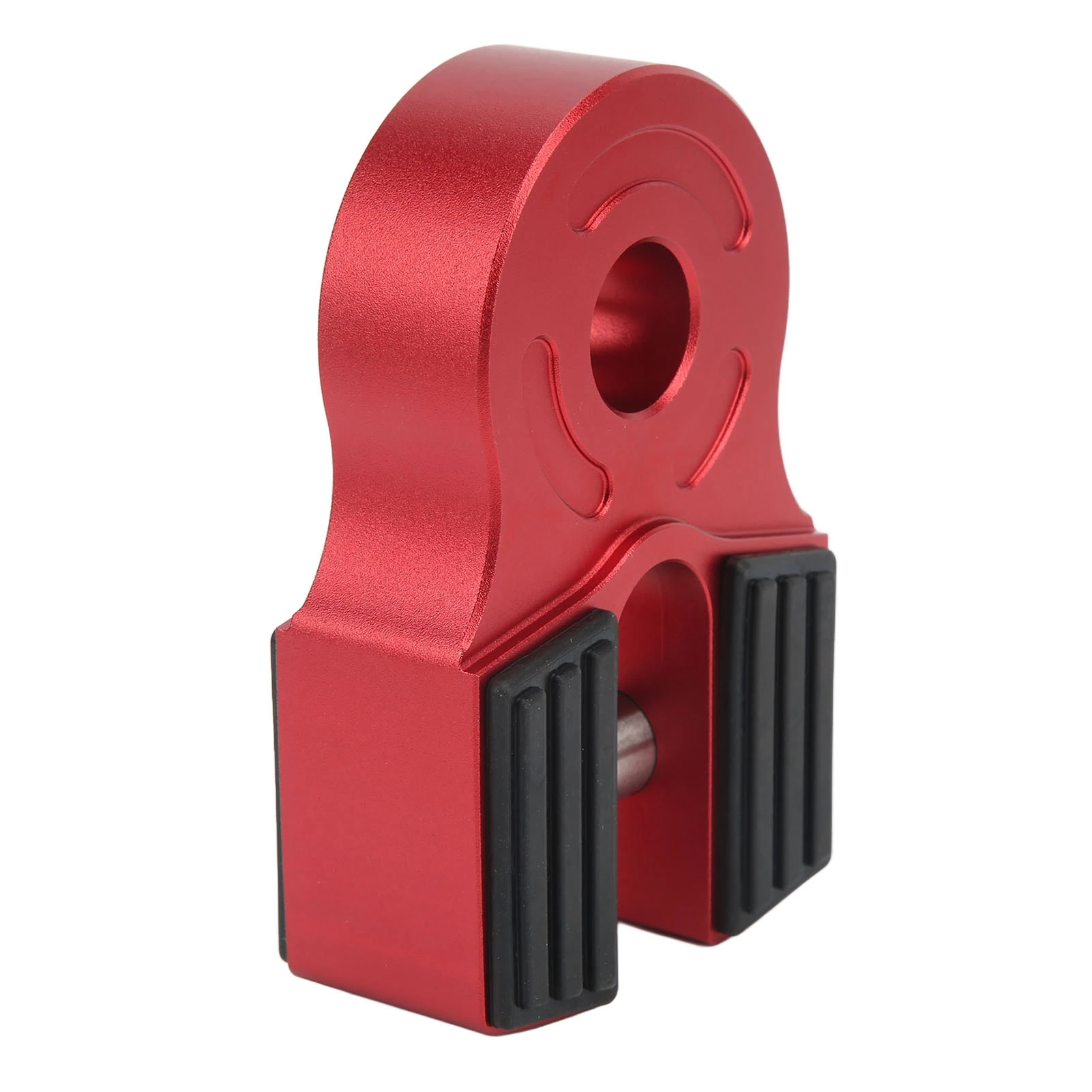 

Winch Shackle Mount 30000Lbs Loading - Iron Pin, Rubber Guard, Universal, Red - for ATV, Pickup - Compatible with Soft Shackle