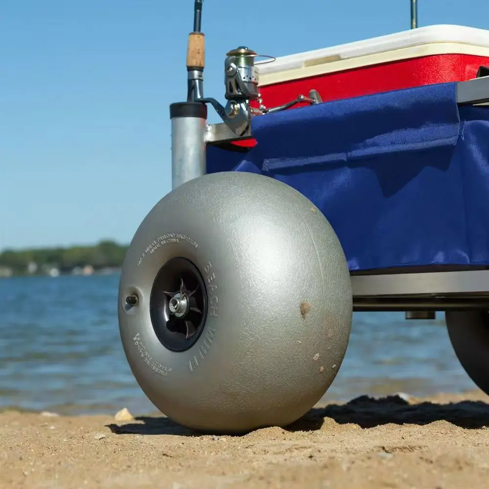 12 Inch Tpu Opblaasbaar Strandwiel Geschikt Voor Kajak Aanhangwagen Tuin Trolley Lage Snelheid Strandauto Speciale Strandbanden