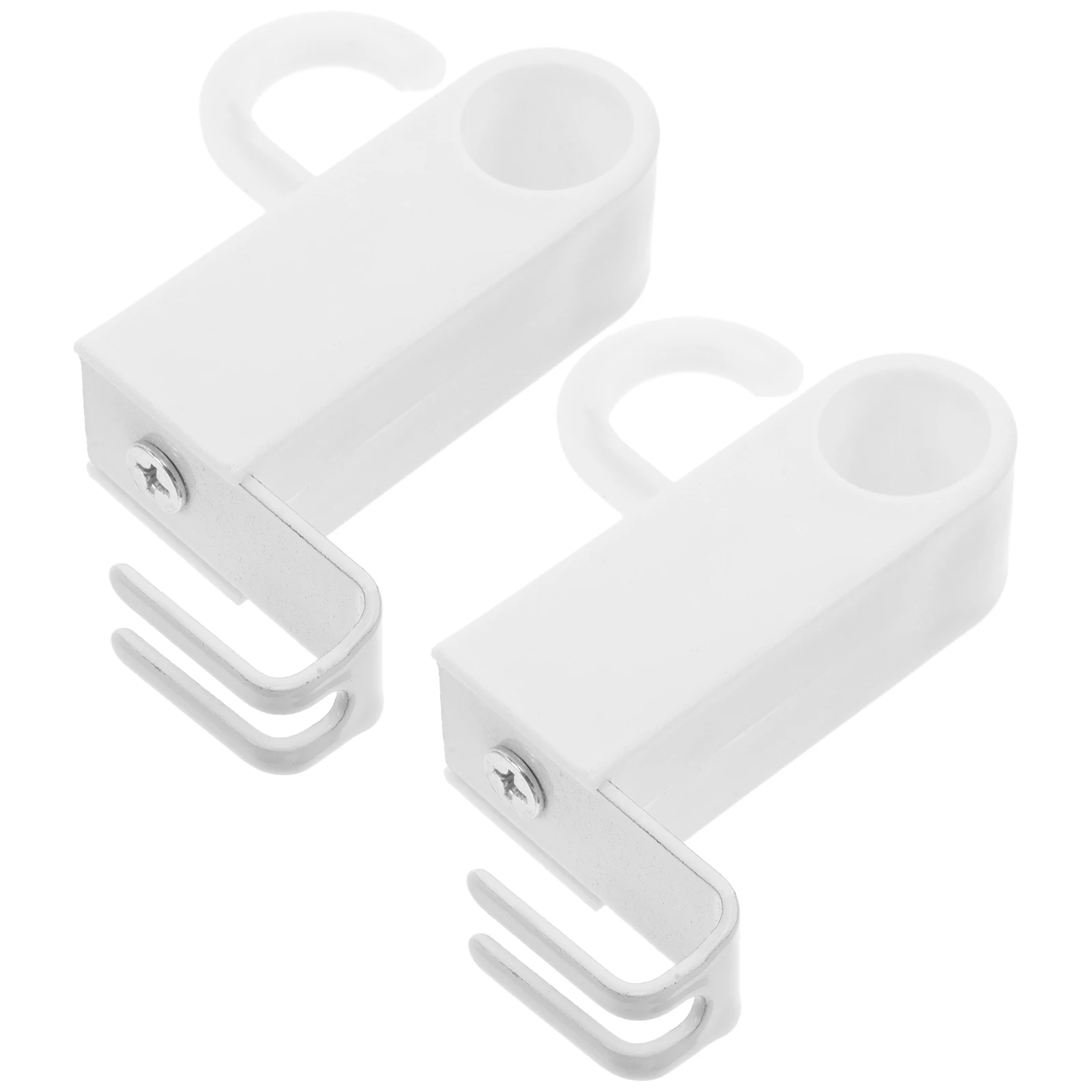 

2 Pcs White ABS Plastic Drying Rack for Bathroom Clothes Radiator Mount Heater Towel Storage Closet Laundry Garment
